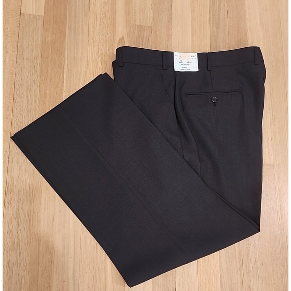 IRVINE PARK Mens size 42 x 30 black Dress casual lightweight Pants new XL length
